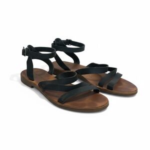 Lucky Brand Black Strappy Sandals 6.5 Great Condition